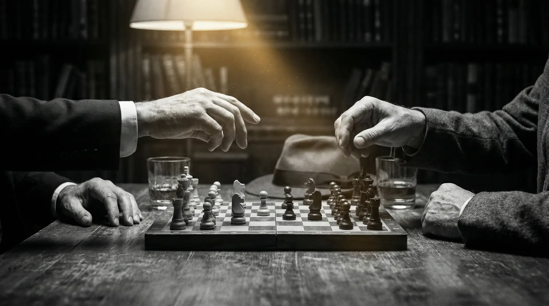50招口爱技巧视频 艺术探索系列 - 非线性叙事，棋盘上的对弈象征命运的交错